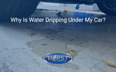 Why Is Water Dripping Under My Car?