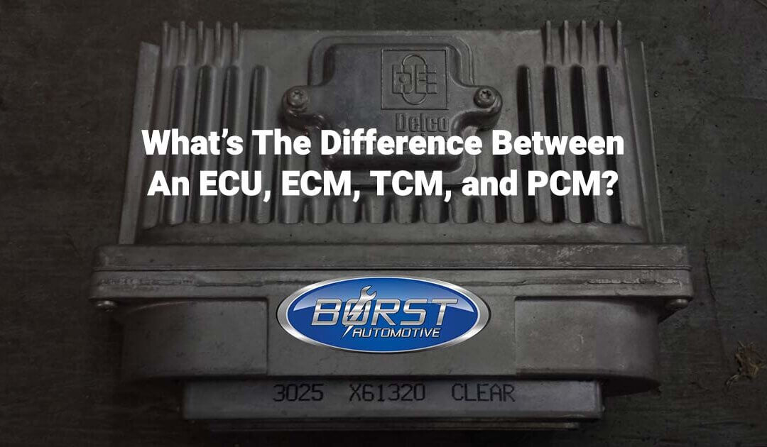 What’s the Difference Between an ECU, ECM, TCM, and PCM?
