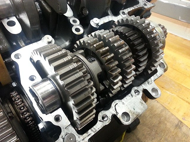 Gears inside of Honda transmission